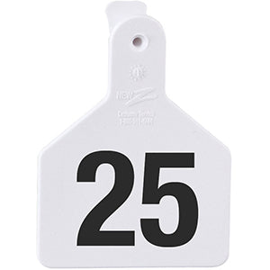 Z Tags No-Snag Calf Ear Tags - White 26-50
